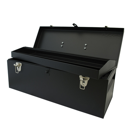 URREA Tool Box, Steel, Black, 25 in W x 9-1/2 in D x 9-1/2 in H D7C20